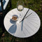 Weltevree | Sundial Table | Koffietafel Rond Zonnewijzer | Bijzettafel Tuin, Tuintafel, Salontafel Buiten | Aluminium Staal Gepoedercoat | Zandgeel RAL 1002