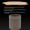 Scentchips® - Waxbrander - Geurbrander - Oliebrander - Wax Melts Brander - Aromabrander - Ook Geschikt Voor Essentiële Oliën - Geurolie - Waxmelts - Taupe