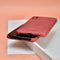 Lunso - ultra dunne backcover hoes - Geschikt voor iPhone X / XS - lederlook rood