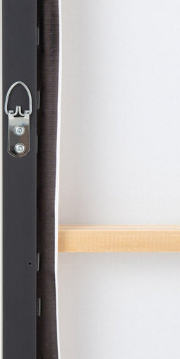 J-Line Kader Vrouw Canvas/Hout Wit/Zwart