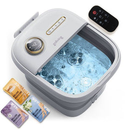 Goliving Automatische Voetenbad - Incl. 3x Badzout - Voetmassage Apparaat - Inklapbaar Voetbad Met