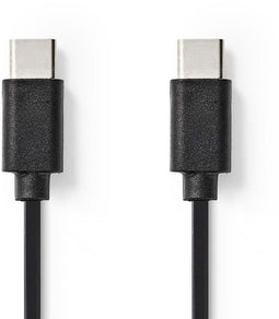 Nedis CCGP60700BK10 - USB-C 2.0-kabel - 100cm - Zwart