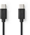Nedis CCGP60700BK10 - USB-C 2.0-kabel - 100cm - Zwart