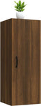 vidaXL - Wandkast - 34,5x34x90 - cm - bewerkt - hout - bruineikenkleurig