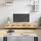 vidaXL - Tv-meubel - 150x36x30 - cm - bewerkt - hout - sonoma - eikenkleurig