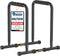 DH FitLife Dip Barren Bars - Dip Station - Hoogte 80-100 cm verstelbaar - Zwart