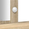 vidaXL - Kaptafel - met - LED-verlichting - in - Sonoma - Eiken, - 102x33x135 - cm