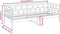 vidaXL - Slaapbank - massief - grenenhout - grijs - 90x190 - cm