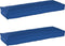 vidaXL - Ligbed - Kussens - 2 - stuks - Koninklijk - Blauw - 120x40x8 - cm - Oxford - Stof