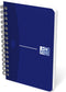 Oxford OFFICE Essentials spiraalblok 180 bladzijden formaat 9 x 14 cm geruit 5 mm