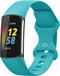 imoshion Siliconen bandje - Geschikt voor Fitbit Charge 6, Charge 5 - Turquoise - S