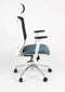 Linea bureaustoel Tekna White 01/PT - ergonomisch EN1335 - met hoofdsteun - multi verstelbaar - zwart/grijs