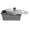 Rechthoekige lunchbox met deksel Kinvara CH19130-2 Grijs Siliconen 800 ml 12,5 x 3 x 18,5 cm (24...