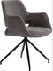 Furnihaus Monza Bjorn - Eetkamerstoelen - Armleuningen en 180° draaifunctie - Taupe (2 stuks)
