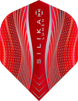 Harrows Silika Lumen NO2 - Dart Flights - Tough Crystalline Coated - Rood (set van 3)