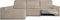 Hoes voor chaise longue met lange armleuning links Eysa ROC Geglaceerd kastanje Lichtbruin 180 x 120 x 360 cm