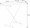 BRASQ Droogrek Staand Wit - 8 meter - Wasdroger - Inklapbaar Wasrek - Staand Droogrek - Droogrekken
