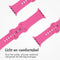 imoshion Siliconen⁺ bandje - Geschikt voor Apple Watch 1, 2, 3, 4, 5, 6, 7, 8, 9, 10 (42 mm), SE - 38/40/41 mm - Fuchsia - S/M