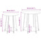 vidaXL - Salontafels - Set - van - 2 - in - Artisan - Eiken - met - Houtcomposiet - en - Metaal