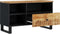 vidaXL - Tv-meubel - 80x33x46 - cm - massief - mangohout - en - bewerkt - hout