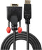 Lindy 41942 - Adapter DisplayPort naar VGA - 2 m - Zwart