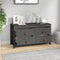 vidaXL - Dressoir - 100x40x54 - cm - massief - grenenhout - grijs