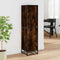 vidaXL - Hoge - kast - 35,5x35x139 - cm - bewerkt - hout - en - metaal - gerookt - eiken