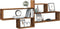 vidaXL - Wandschap - 167,5x18x68 - cm - bewerkt - hout - oud - houtkleurig