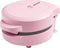 Bestron AMWM600P - Mini wafelijzer - Antiaanbaklaag retro design 550W - Roze
