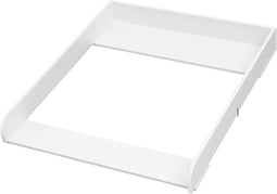 WOLTU WT007 aankleedblad voor commode - wit MDF - verstelbare diepte 46,5 tot 50 cm