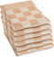 DDDDD - Barbeque Theedoek - 6x 65x65 cm - Pastel Perzik (set van 6)