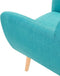 MELBY - Chesterfield fauteuil - Blauw - Polyester