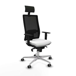 Bureaustoel met hoofdsteun Piqueras y Crespo 1D086G1 Wit