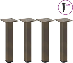 vidaXL - Salontafelpoten - 4 - st - 42-44 - cm - staal - naturel