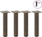 vidaXL - Salontafelpoten - 4 - st - 42-44 - cm - staal - naturel
