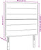 vidaXL - Hoofdbord - met - Lijnen - Design - Lichtgrijs - 90 - cm - Stof