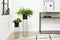 Lifa Living Plantenbak June - Set van 2 - Metaal - Zwart - Ø15 x 58 cm - Ø17,5 x 85 (2 stuks)