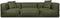 Feel Furniture - Binnen & Buiten bank - Odin - 3 persoonsbank - Groen