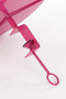 Mica Decorations Aston - Dienblad met Klem - H30 x Ø31 cm - Metaal - Fuchsia