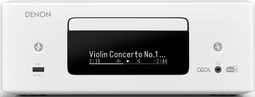 Denon RCD-N12DAB - Alles-in-één hifisysteem - DAB/FM-radio CD-speler HEOS streaming - Wit