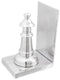 vidaXL - Boekensteunen - 2 - stuks - Zilver - 11x12x19,5 - cm - Aluminium - Schaak