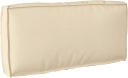 vidaXL - Ligbedkussen - voor - Rugleuning - Beige - 80x40x12 - cm - Oxford - Stof