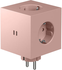 Avolt Square 2 stekkerblok met 2x USB-C 30W - Roze