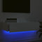 vidaXL - Tv-meubel - met - LED-verlichting - 60x35x15,5 - cm - hoogglans - wit
