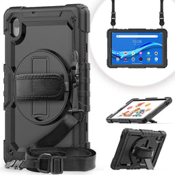 imoshion Tablet Hoes Geschikt voor Lenovo Tab M10 HD (2nd gen) - imoshion Tablet Cover met schouderstrap - Zwart /Zwart