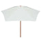 vidaXL - Parasol - 270x270 - cm - houten - paal - crèmewit
