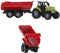 Tractor met Rode Aanhanger + Licht en Geluid