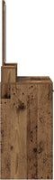 vidaXL - Kaptafel - met - Lades - van - Oud - Hout - 100x41x140 - cm