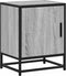 vidaXL - Nachtkastjes - 2 - st - 40x31x50 - cm - bewerkt - hout&metaal - grijs - sonoma