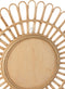 J-Line spiegel Ellen Rond - rotan - naturel - small - Ø 60 cm